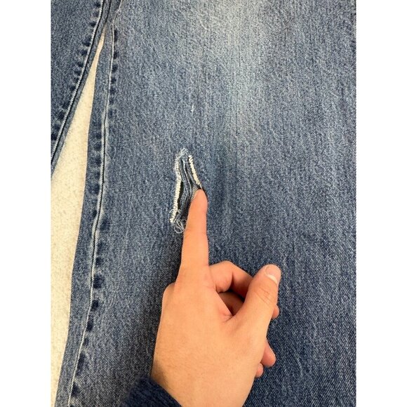 Le Jean De Marithe Francois Girbaud Mens High Rise Blue Carpenter Denim Jeans 36 - Picture 3 of 9